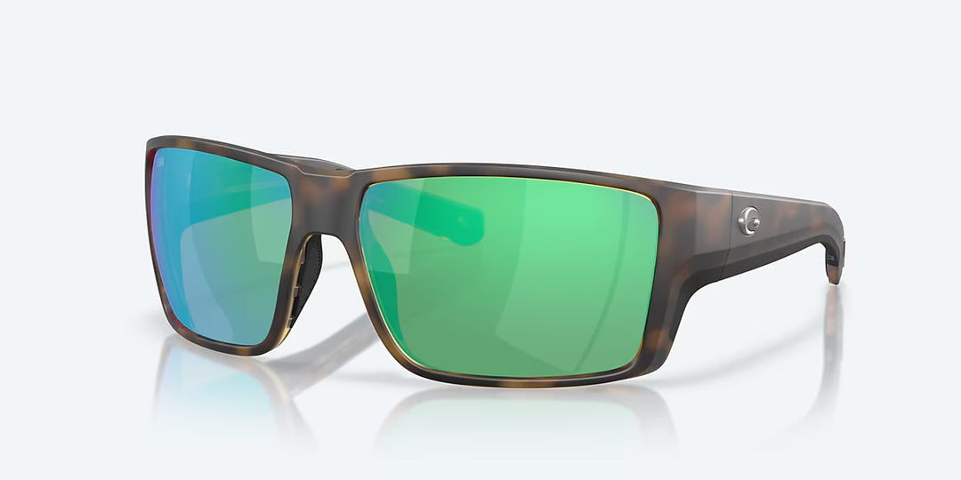 Costa Reefton Pro 580G Sunglasses - Matte Tortoise/Green Mirror 