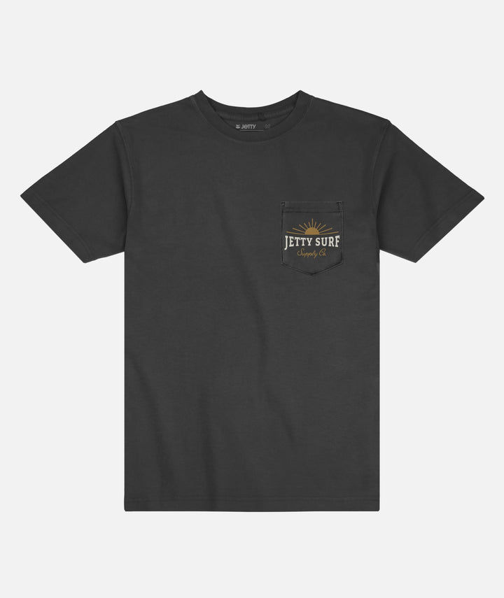 Jetty Men’s Rising Sun Tee - Black 1