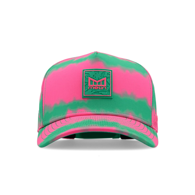Melin Odysea Neon Tie Dye Hydro Performance Hat - Neon Pink 1
