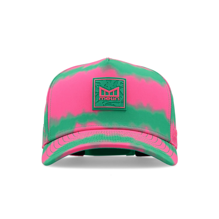 Melin Odysea Neon Tie Dye Hydro Performance Hat - Neon Pink 1