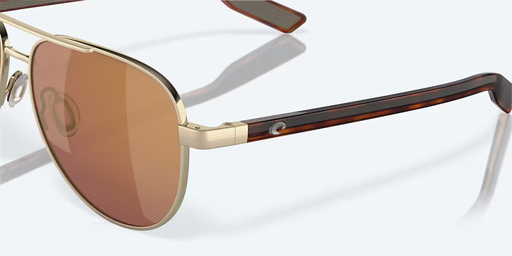 Costa Peli 580G Sunglasses - Brushed Gold/Gold Mirror 5