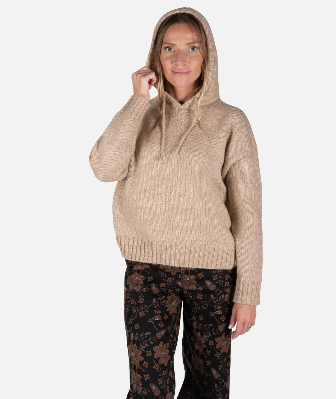 Jetty Women's Beacon Jersey Hoodie - Camel 