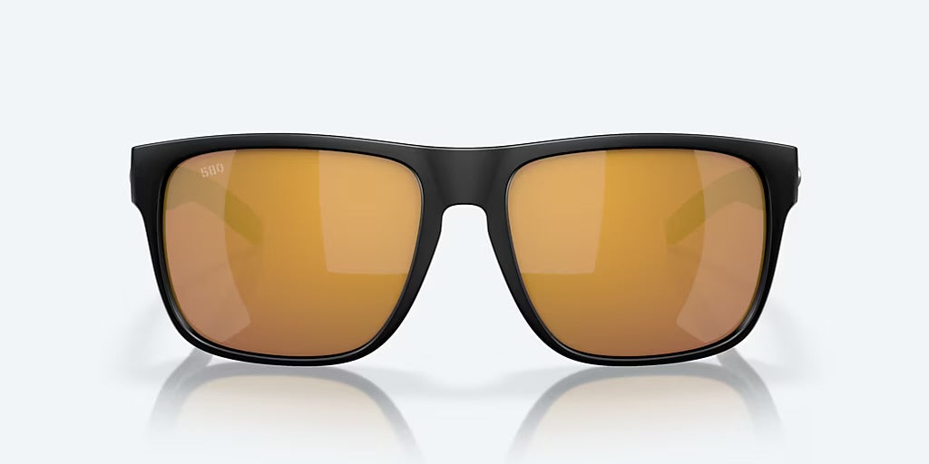 Costa Spearo XL 580G Sunglasses - Matte Black/Gold Mirror 1