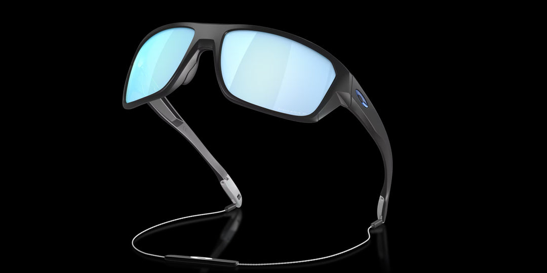 Oakley Split Shot Matte Black w Deep Water Polarized 2
