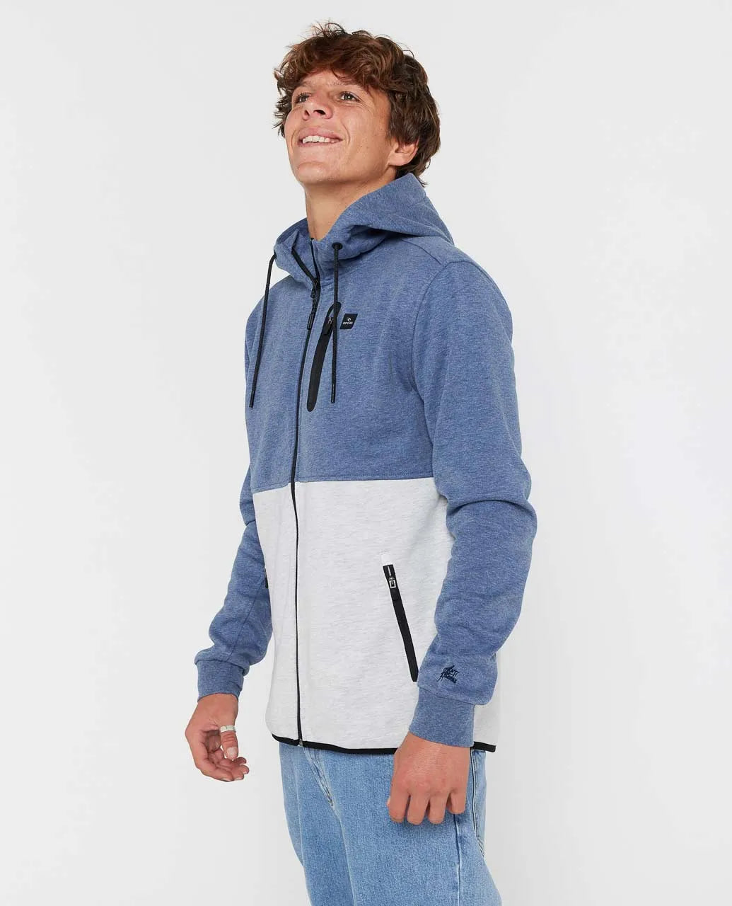 Ripcurl Men’s Departed Anti Series Fleece - Navy/Grey 2