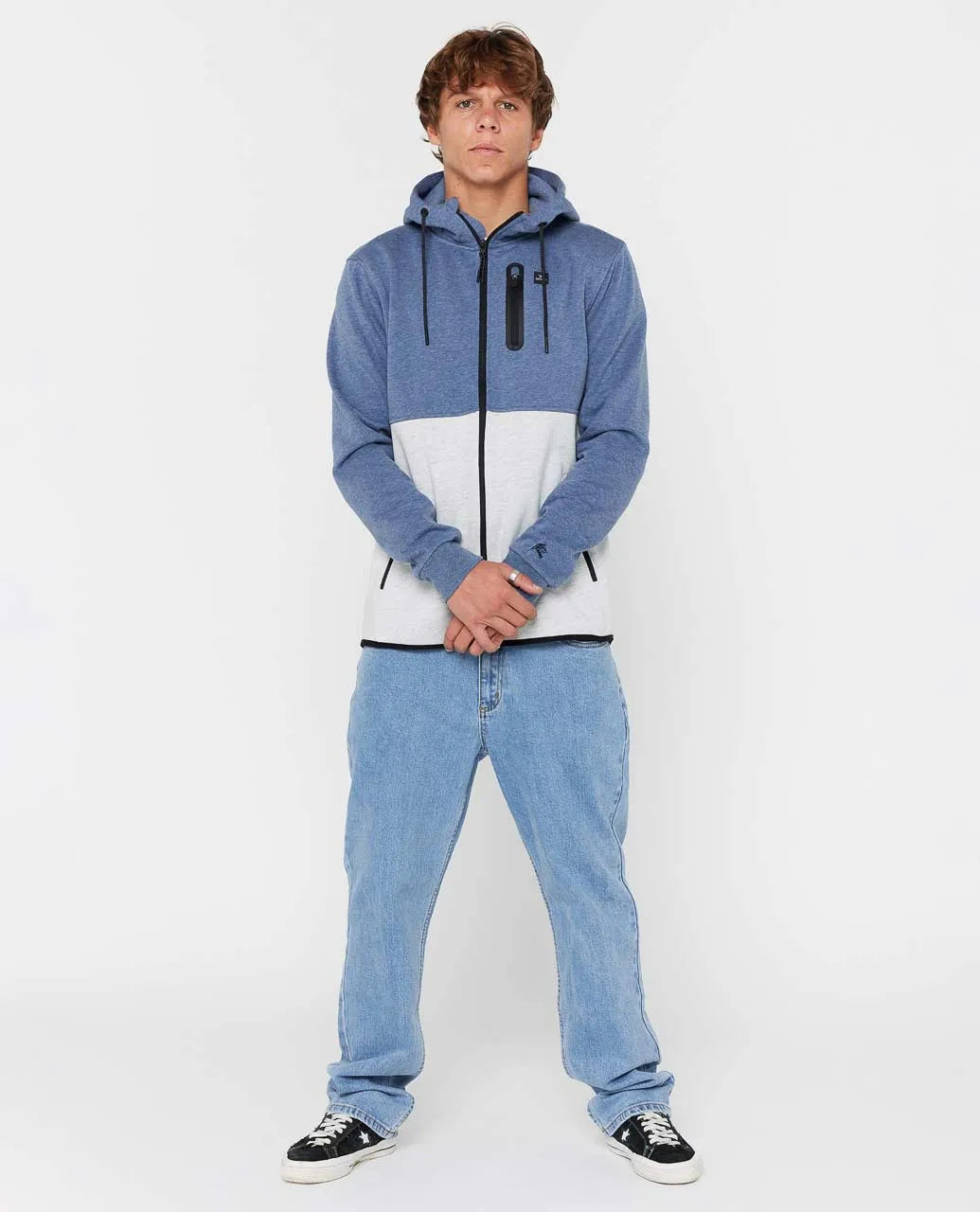 Ripcurl Men’s Departed Anti Series Fleece - Navy/Grey 3