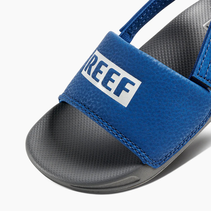 Reef Boys Little One Slide Sandals - Reef Grey/Blue 5