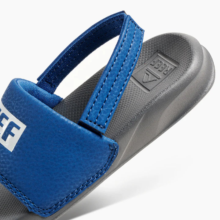 Reef Boys Little One Slide Sandals - Reef Grey/Blue 4