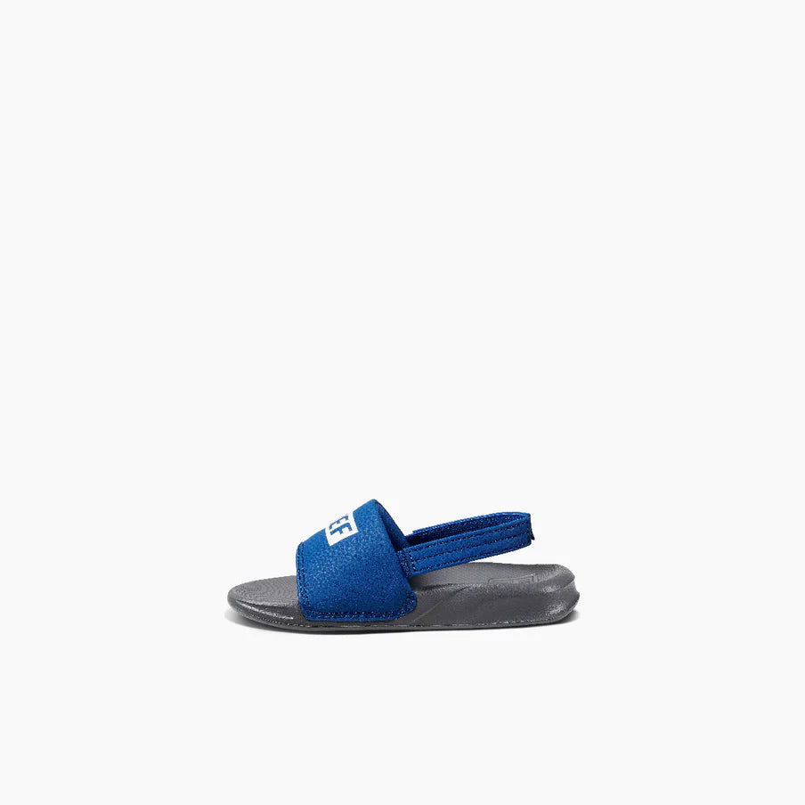 Reef Boys Little One Slide Sandals - Reef Grey/Blue 2