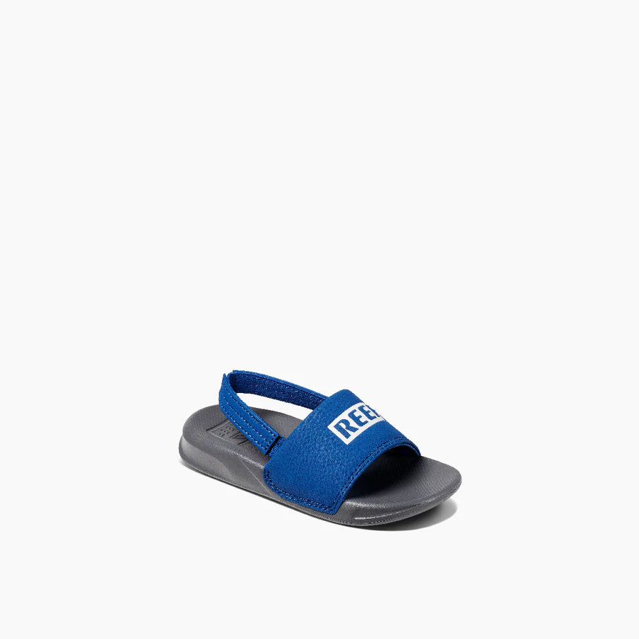Reef Boys Little One Slide Sandals - Reef Grey/Blue 