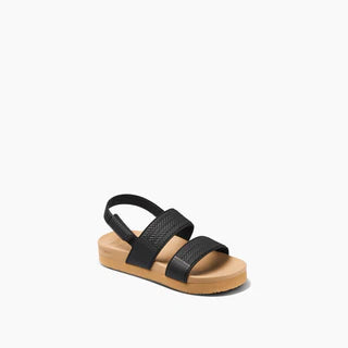 Reef Little Girls Water Vista Sandals - Black/Tan 1