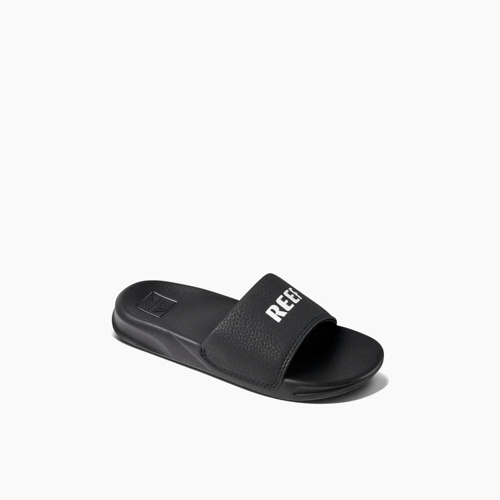 Reef Boys Kids One Slides - Reef Black/White 