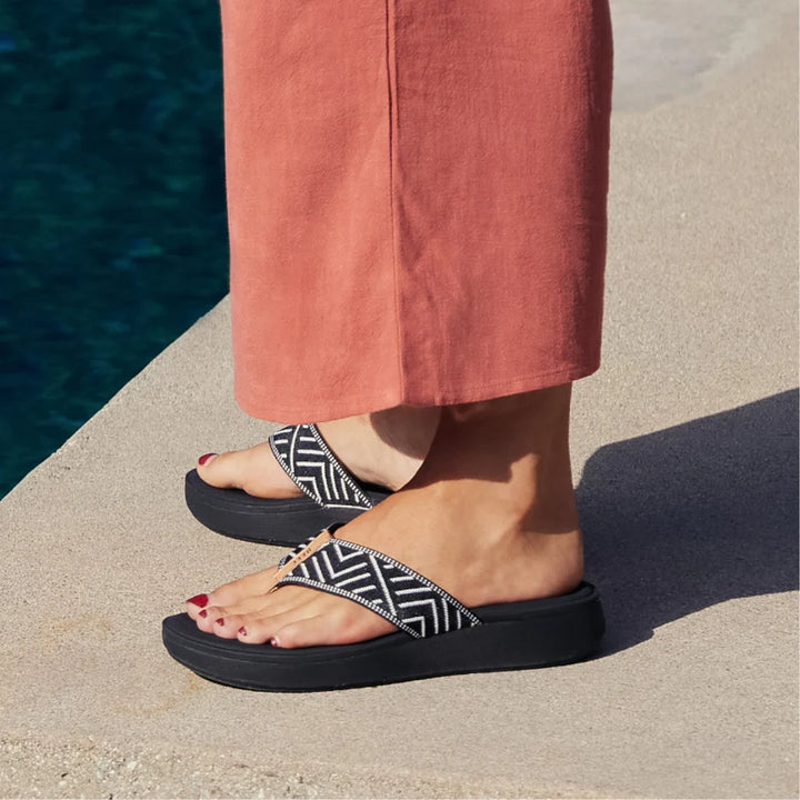 Reef Women's Cushion Cloud Tx Sandals - Black geo 6