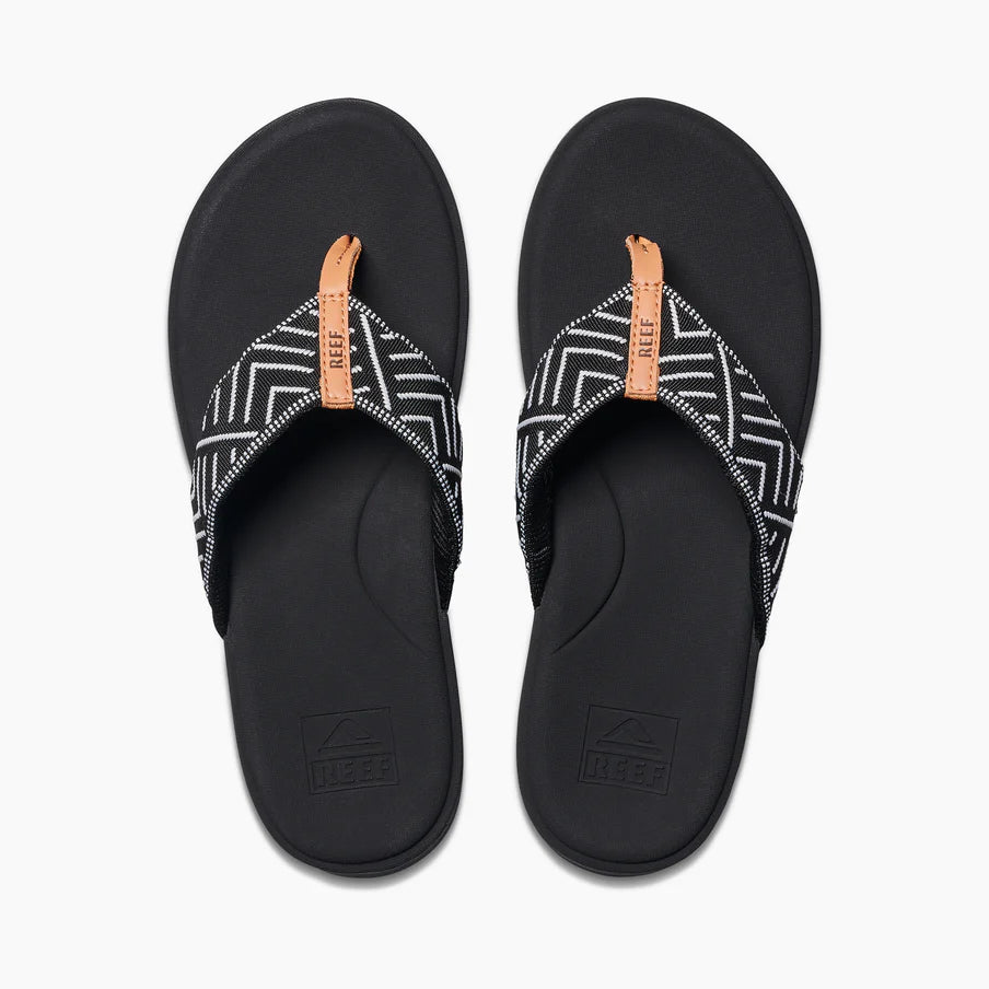 Reef Women's Cushion Cloud Tx Sandals - Black geo 3