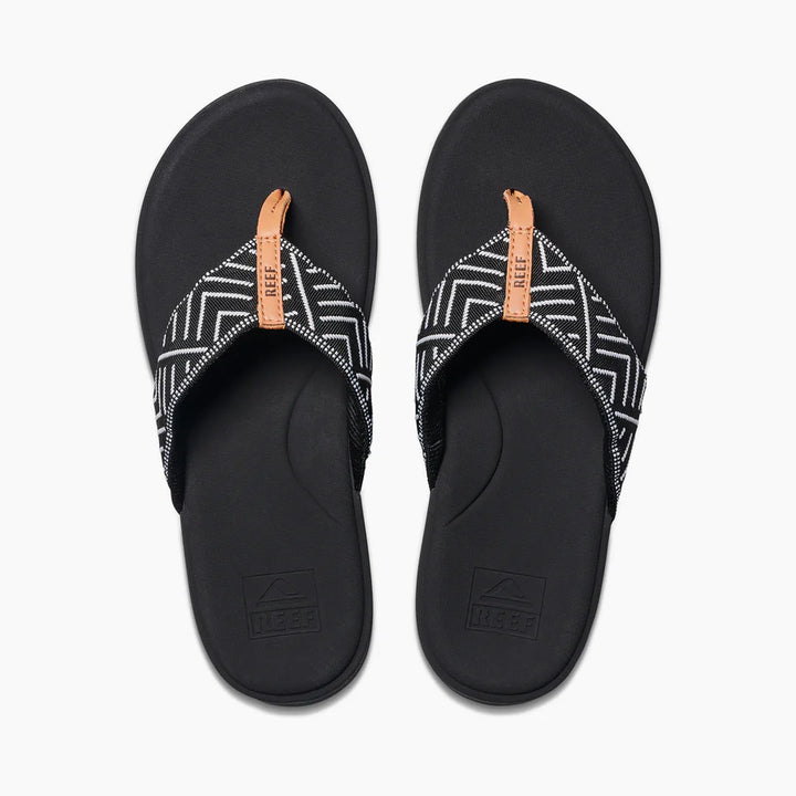 Reef Women's Cushion Cloud Tx Sandals - Black geo 3