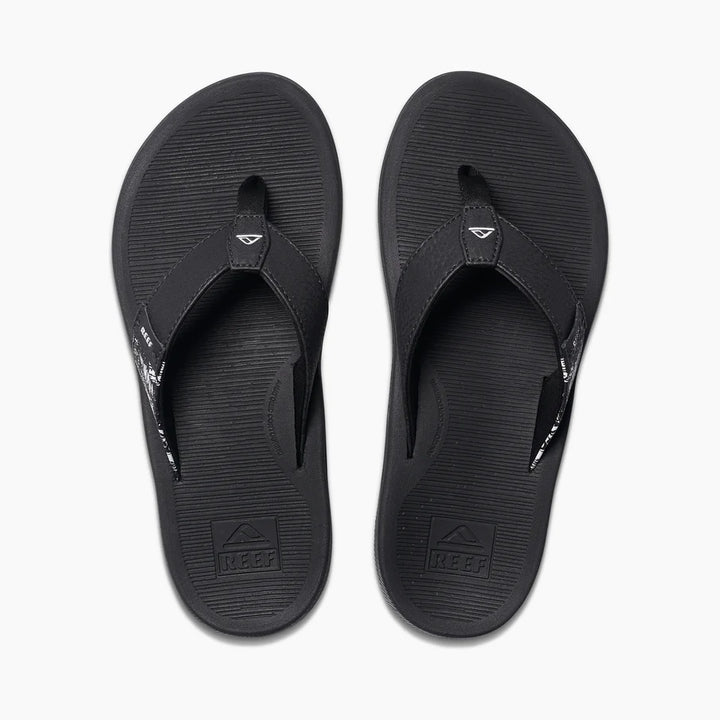 Reef Women's Santa Ana Sandals Black/White 3
