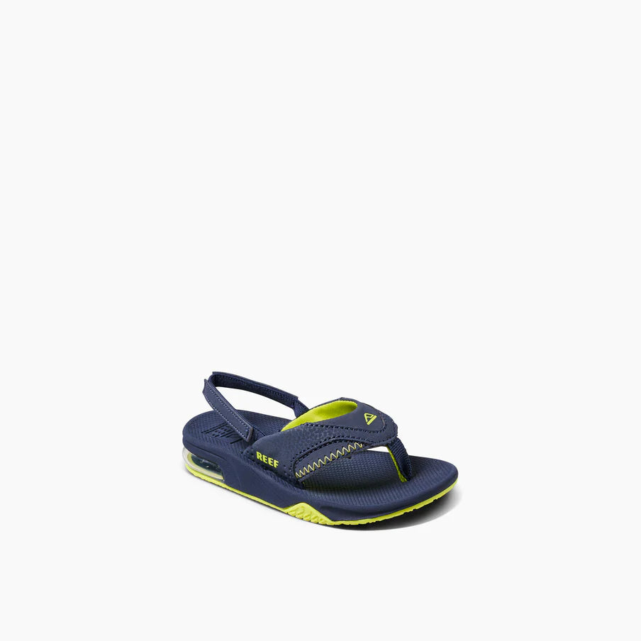 Reef Boys Little Fanning Sandals - Lime/Navy 