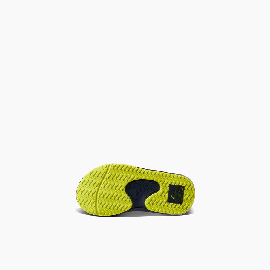 Reef Boys Little Fanning Sandals - Lime/Navy 3