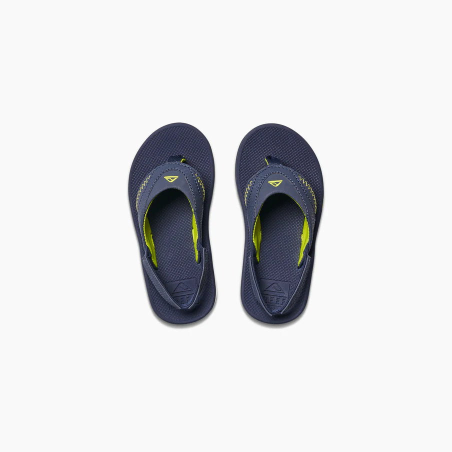 Reef Boys Little Fanning Sandals - Lime/Navy 1