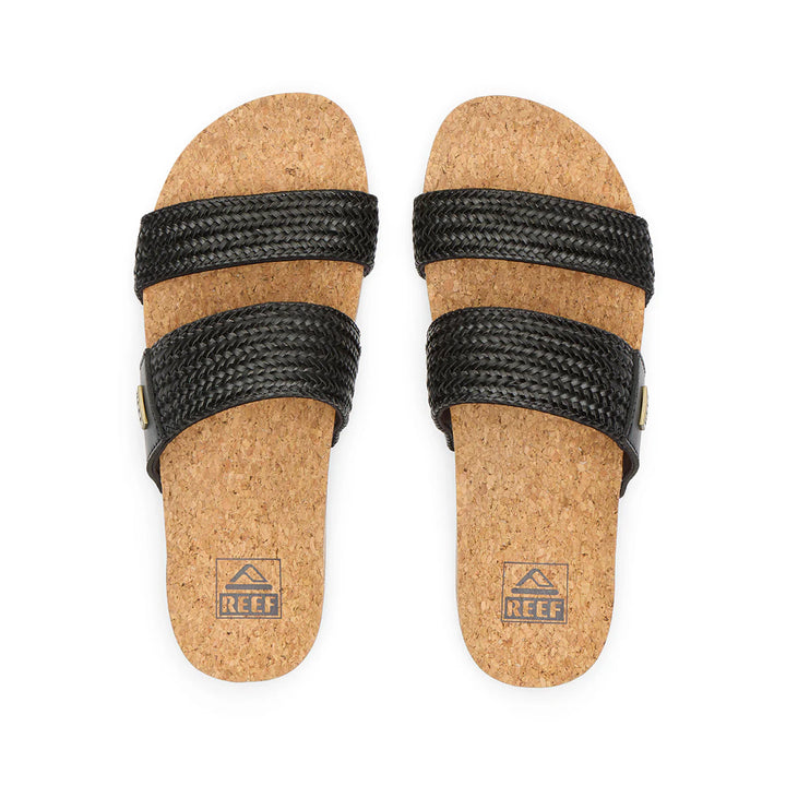 Reef Women's Vista Braid II Sandals - Black/Tan 1