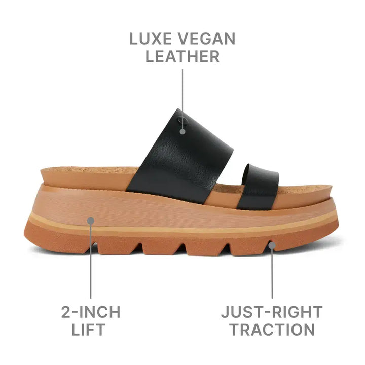 Reef Women’s Vista Luxe Siaa Sandals - Black/Tan 1