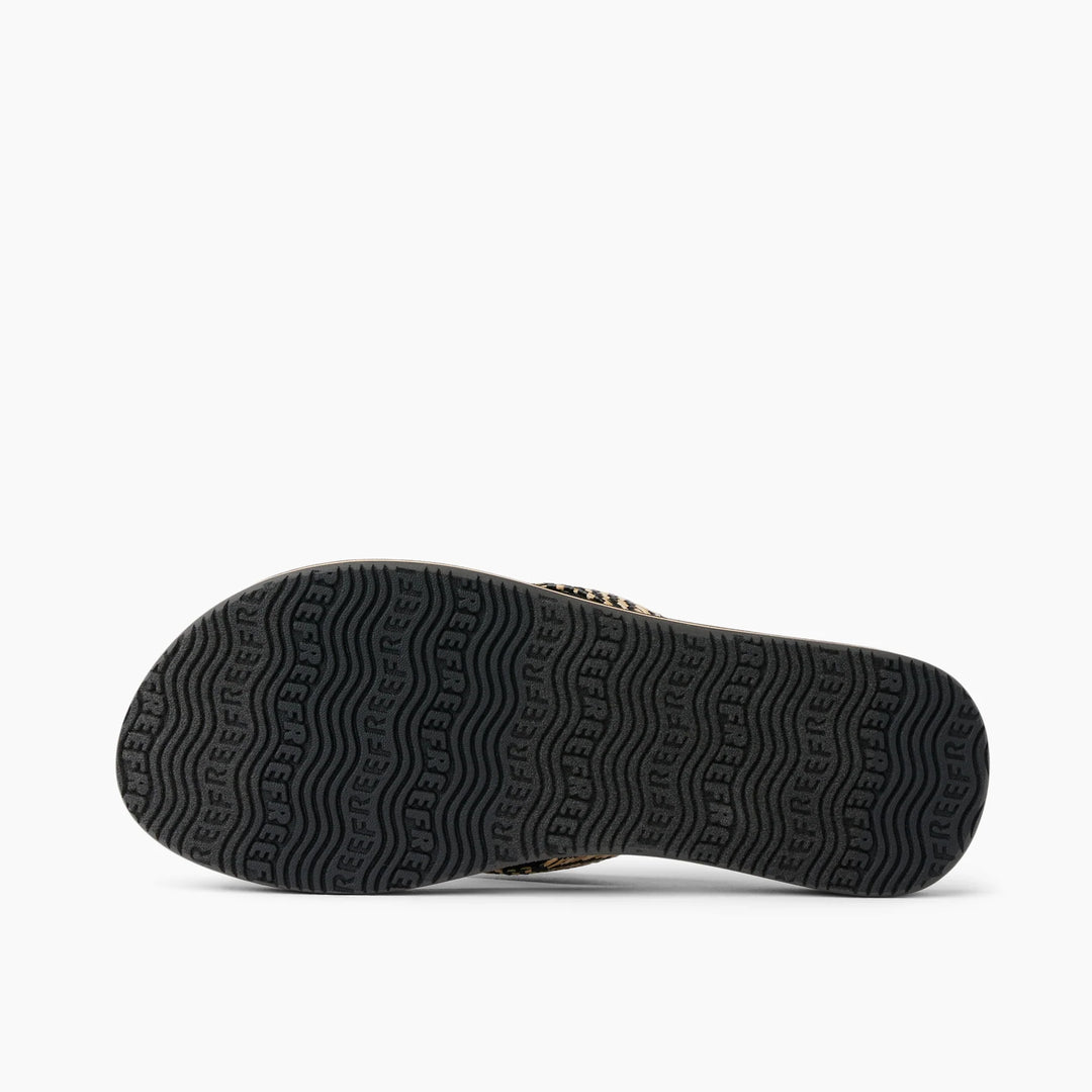 Reef Women's Baja Ashley Sandals - Black Textile 4