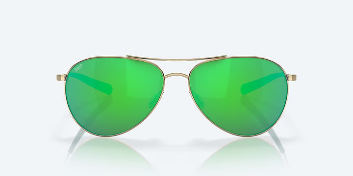 Costa Piper 580P Sunglasses - Shiny Gold/Green Mirror 580P 1