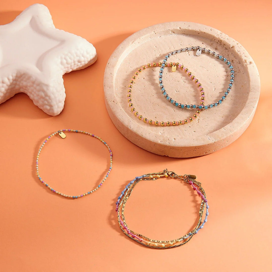 Pura Vida Ombré Knot Layered Bracelet - Neutral 3