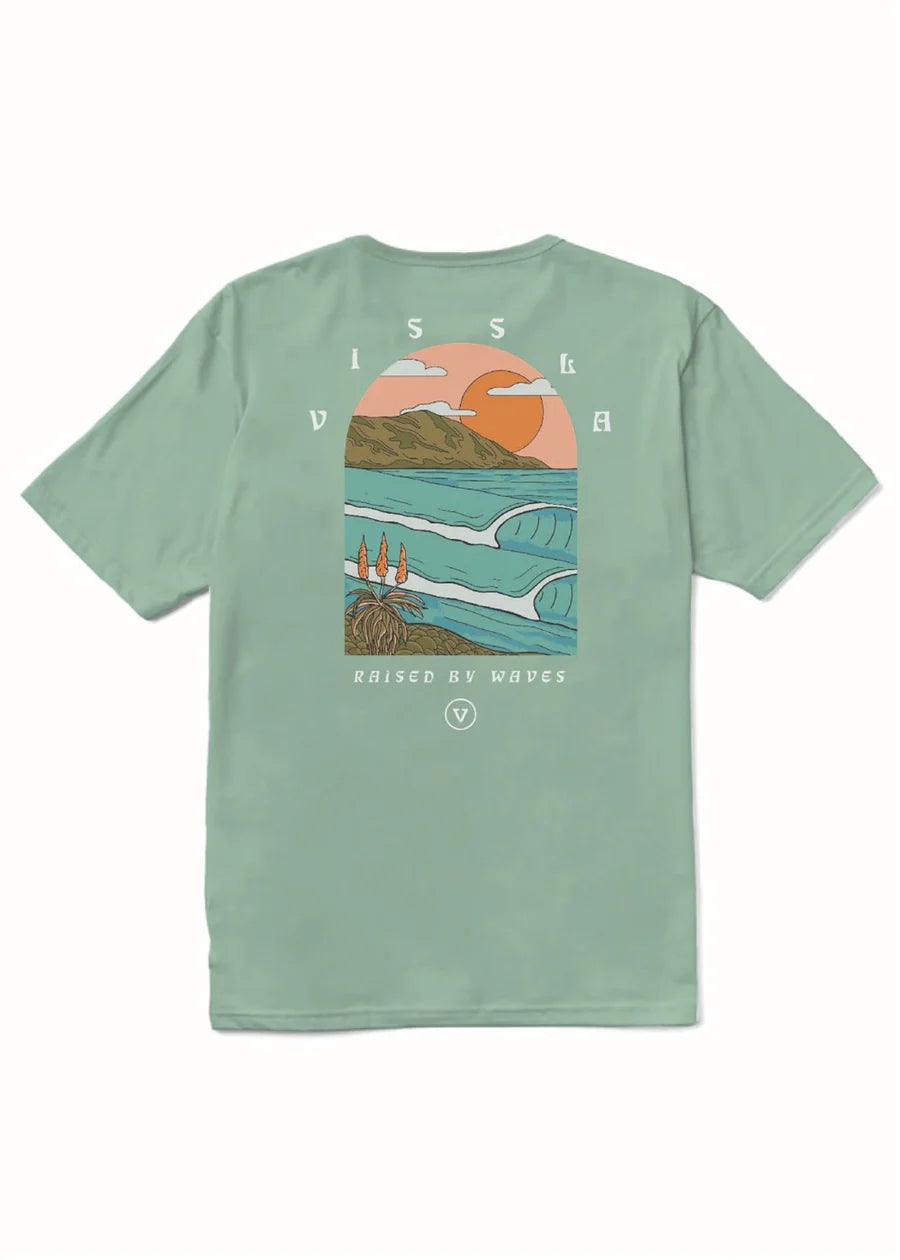 Vissla Men’s Coastliner Organic Tee - Jade 