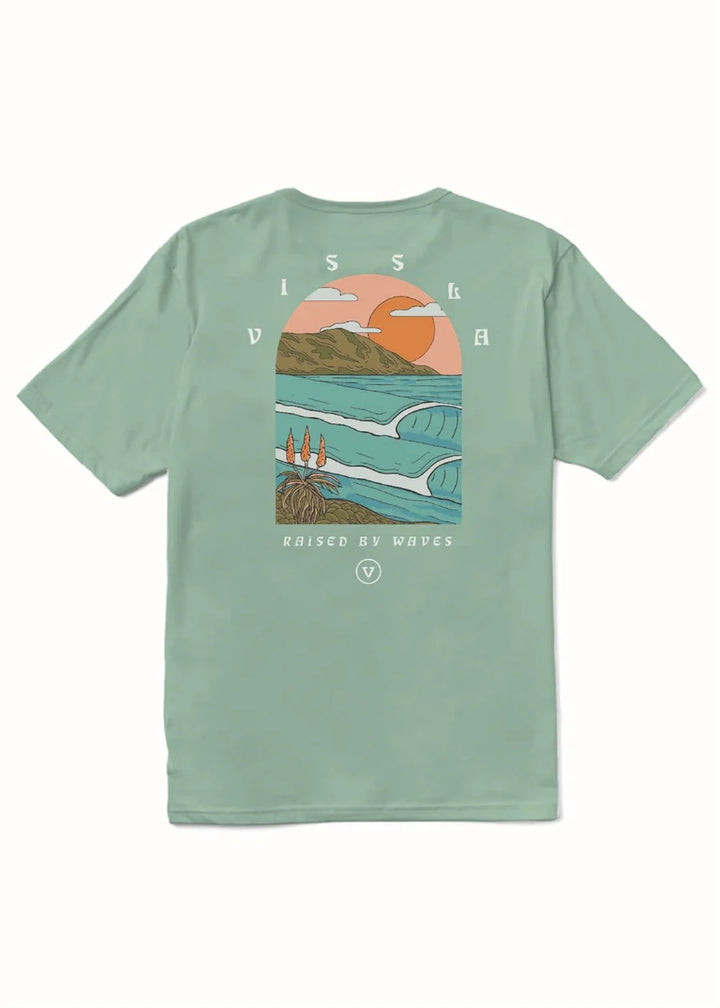 Vissla Men’s Coastliner Organic Tee - Jade 