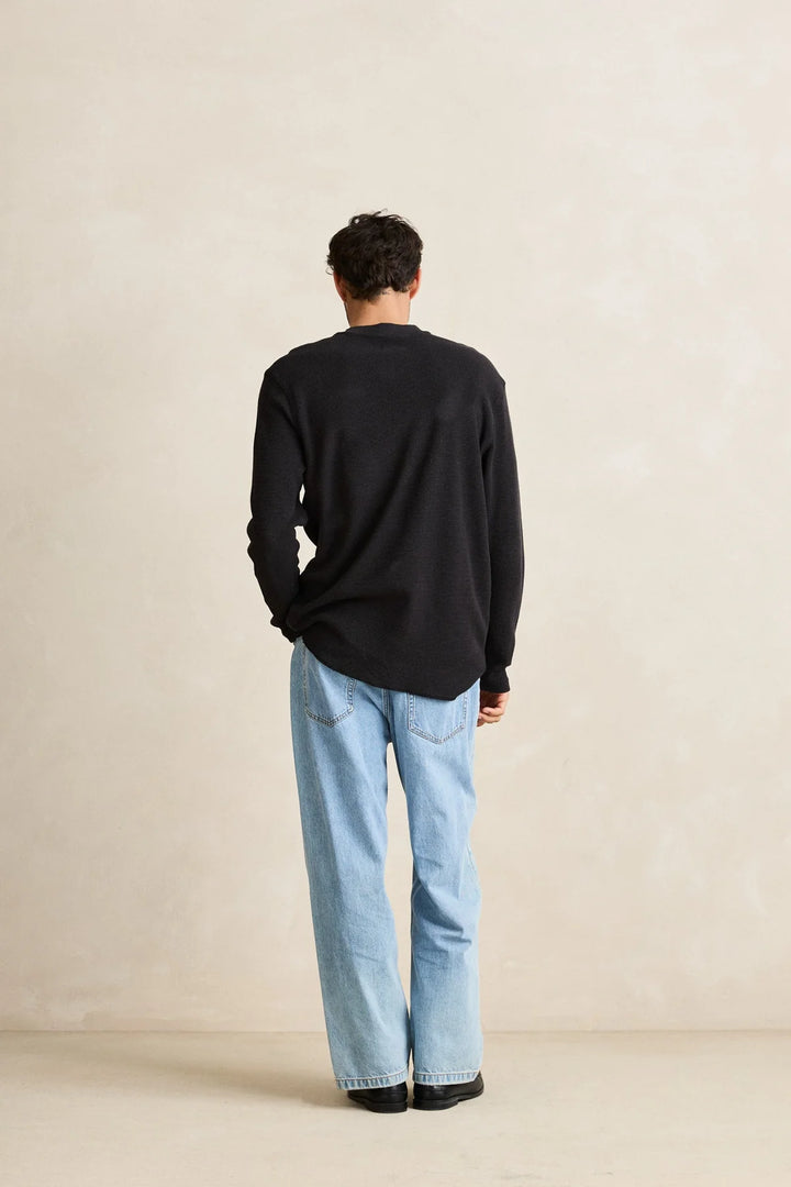 Rhythm Men’s Classic Waffle Knit - Vintage Black 4