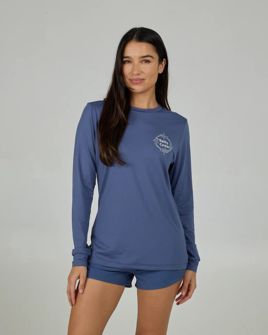 Salty Crew Women’s Respect LS Sun Shirt - Indigo 