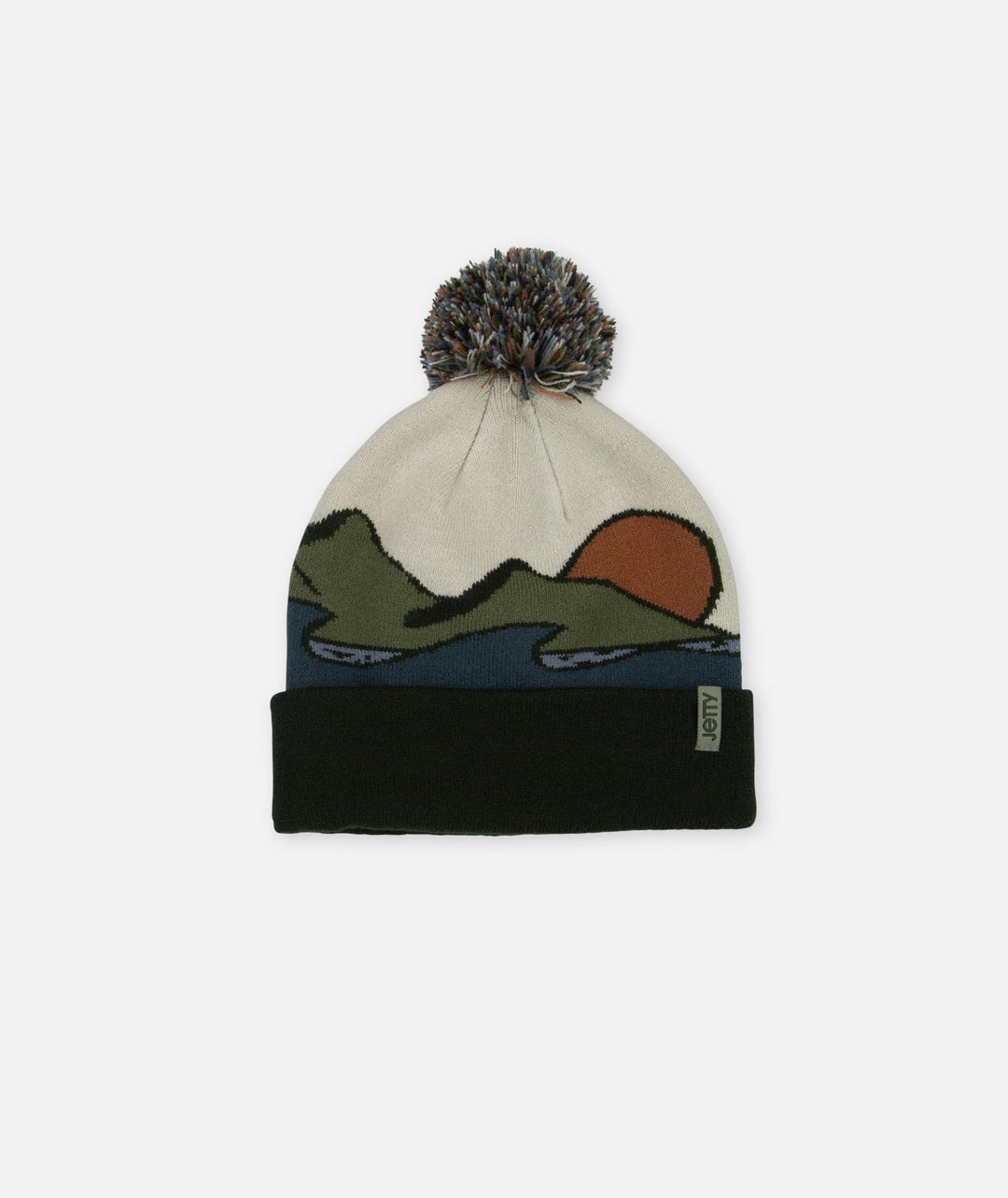 Jetty Portsmouth Jacquard Beanie - Olive