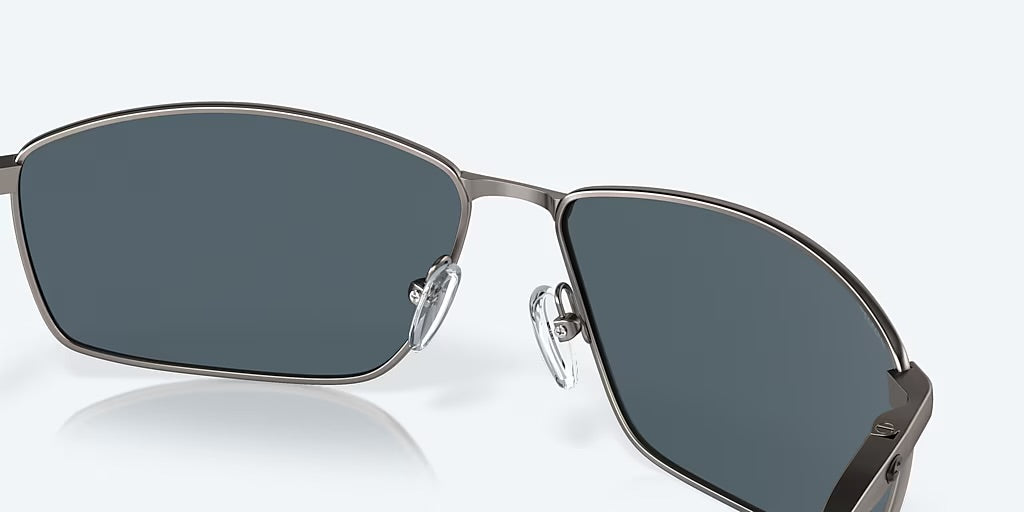 Costa Turret 580P Sunglasses - Matte Dark Gunmetal/Silver Mirror 6