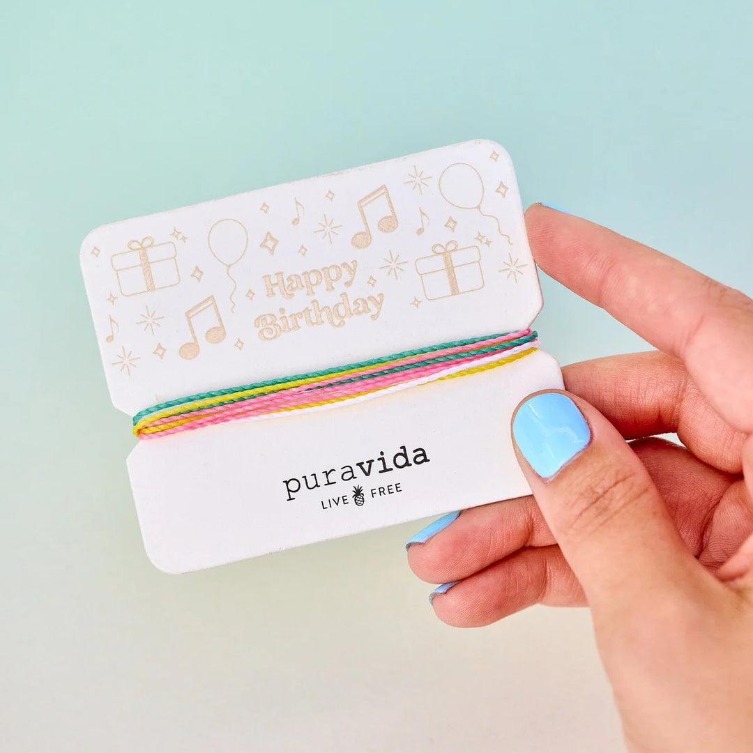 Pura Vida Happy Birthday Bracelet Card 6