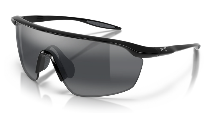Maui Jim Miona Polarized Sunglasses - Shiny Black/Neutral Grey 1
