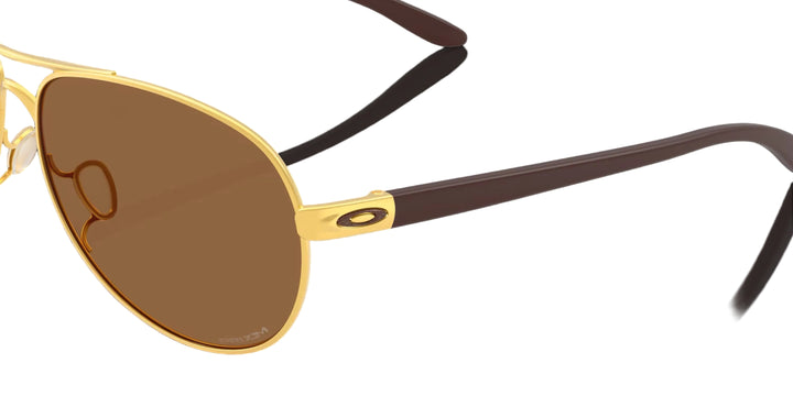 Oakley Feedback Satin Gold Prizm Bronze Sunglasses