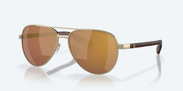 Costa Peli 580G Sunglasses - Brushed Gold/Gold Mirror