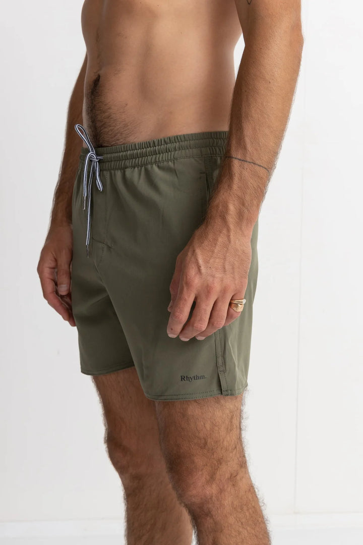Rhythm Men’s Classic Beach Short - Olive 1