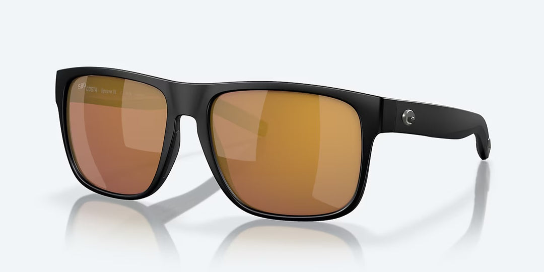 Costa Spearo XL 580G Sunglasses - Matte Black/Gold Mirror 