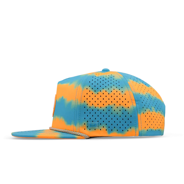 Melin Coronado Neon Tie Dye Hydro Performance Hat - Turquoise 2
