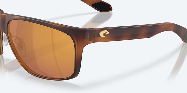 Costa Trades 580P Sunglasses - Matte Tortoise/Gold Mirror 580P 5