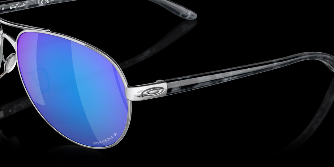 Oakley Feedback Polished Chrome w Prizm Sapphire Irid 5
