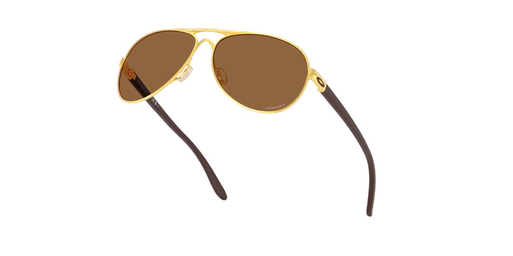 Oakley Feedback Satin Gold Prizm Bronze Sunglasses