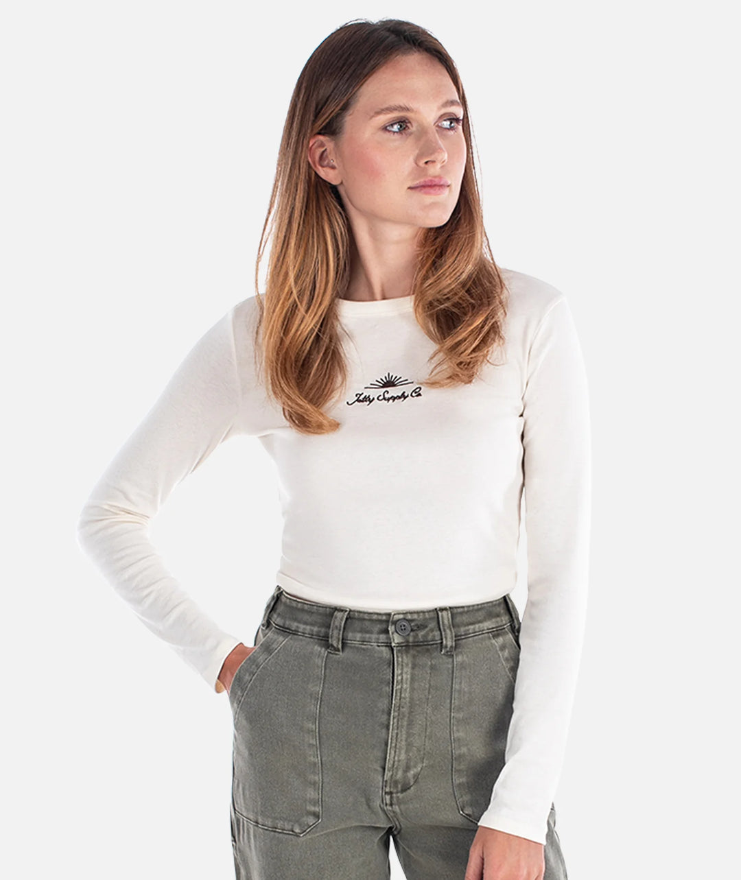 Jetty Women’s Sunlit Long Sleeve - Natural 