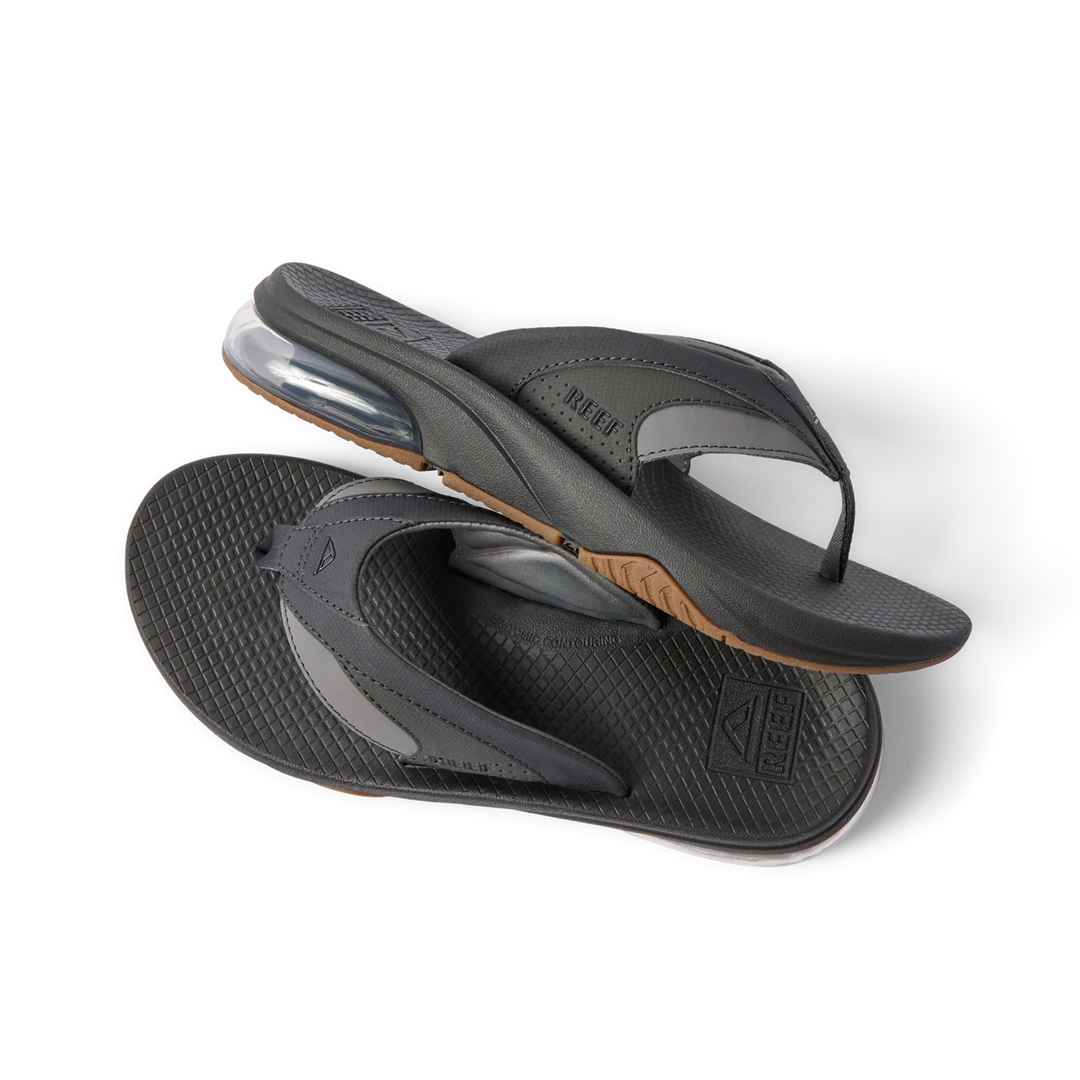 Reef Men’s Fanning + Sandal - Black/Gum 3