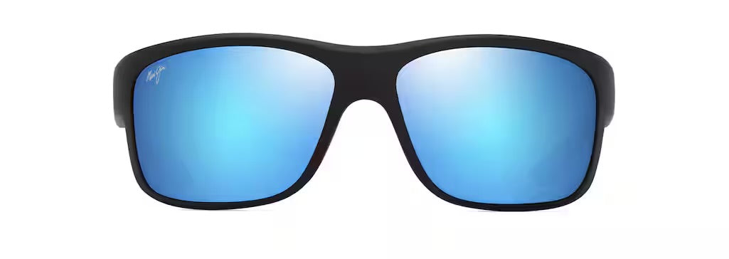 Maui Jim Southern Cross Polarized Sunglasses - Matte Black/Blue Hawaii 1