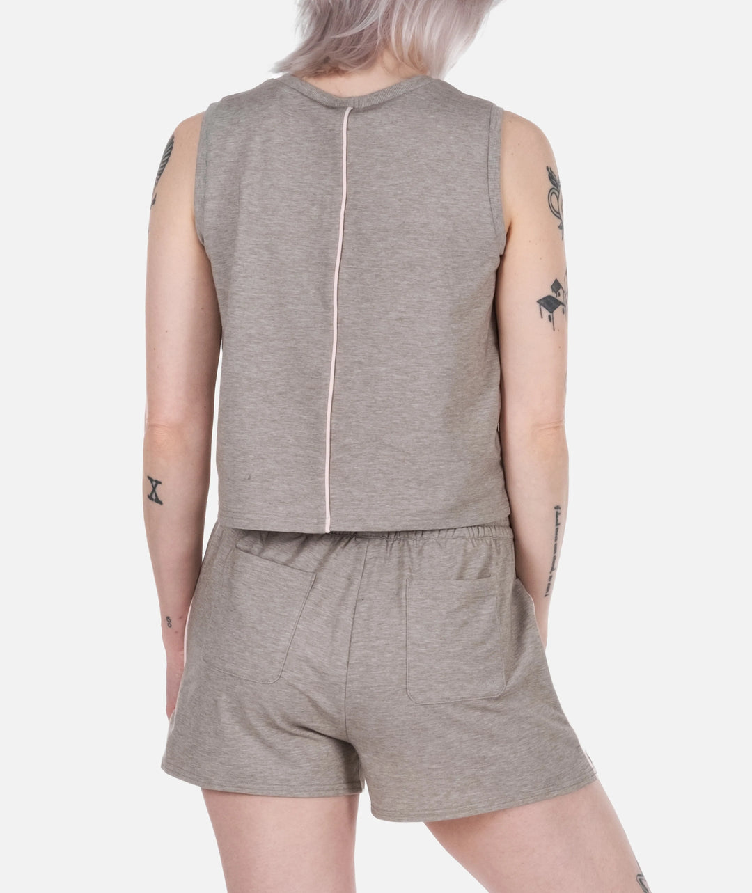Jetty Women’s Isle Lounge Short - Warm Grey 1