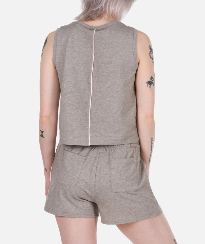Jetty Women’s Isle Lounge Short - Warm Grey 1