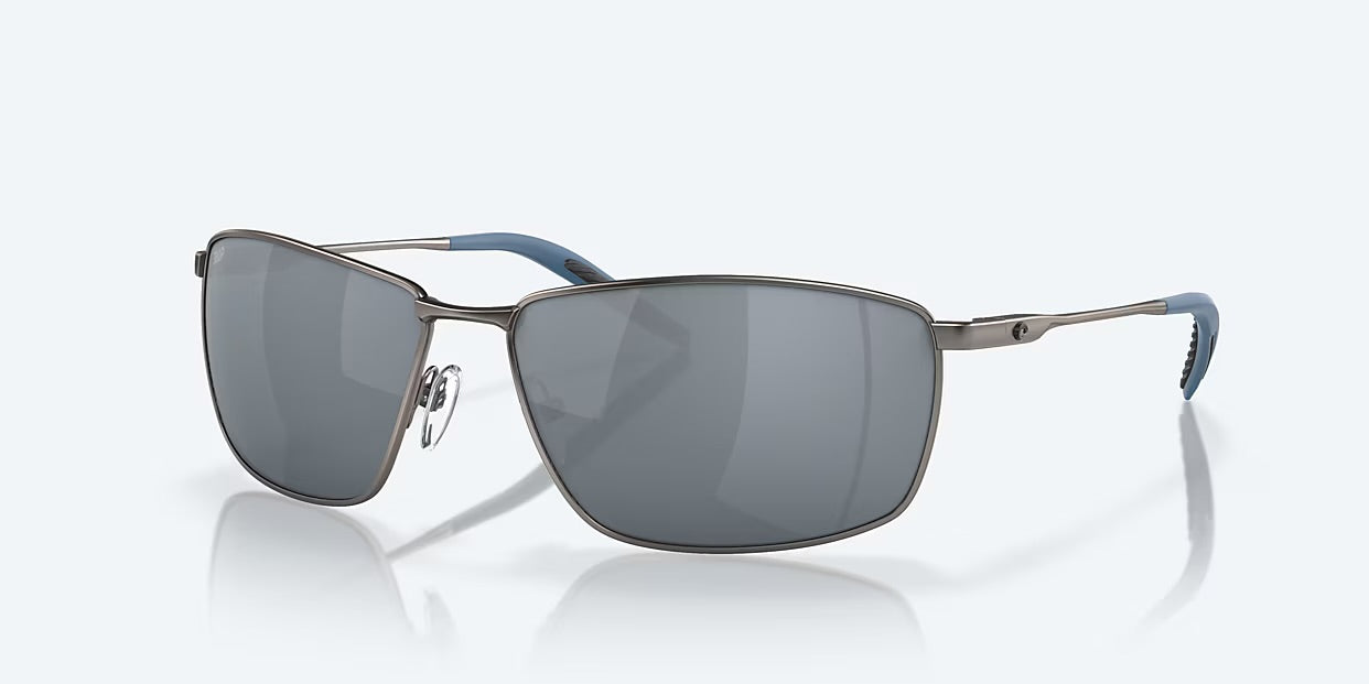 Costa Turret 580P Sunglasses - Matte Dark Gunmetal/Silver Mirror 